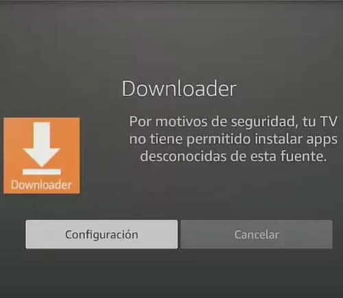 Permitir la instalación de aplicaciones desconocidas Permitir la instalación de aplicaciones desconocidas